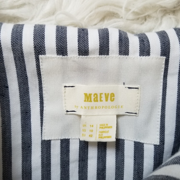 Anthropologie Maeve Fowler Striped Midi Dress - Picture 4 of 11